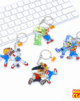Burger Kun Cosplay Acrylic Keychain Set