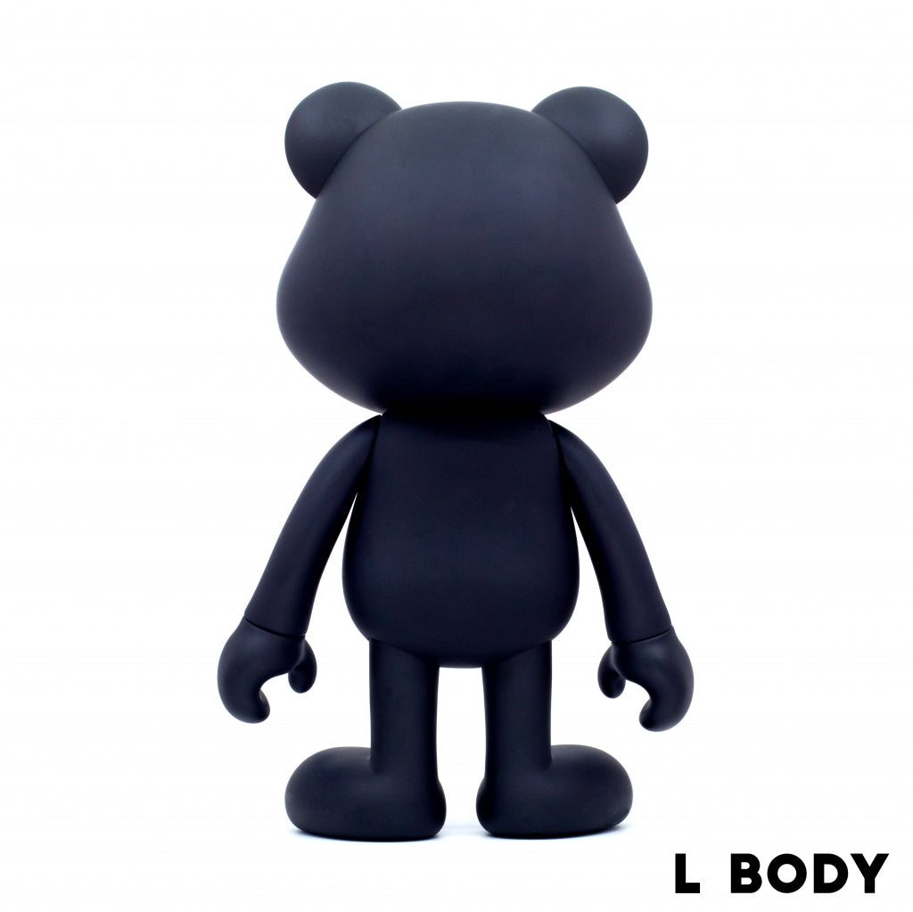 Phanta Bear Black with Pink Glasses L Body (400%)