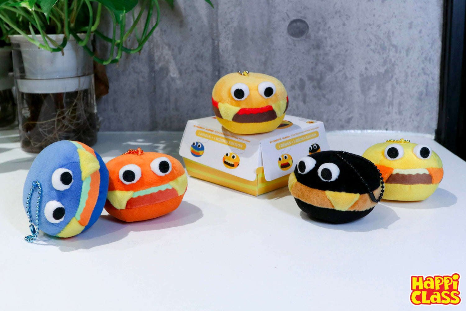 Burger Screen Cleaner Keychain 7 cm Blind Box (Set of 6)