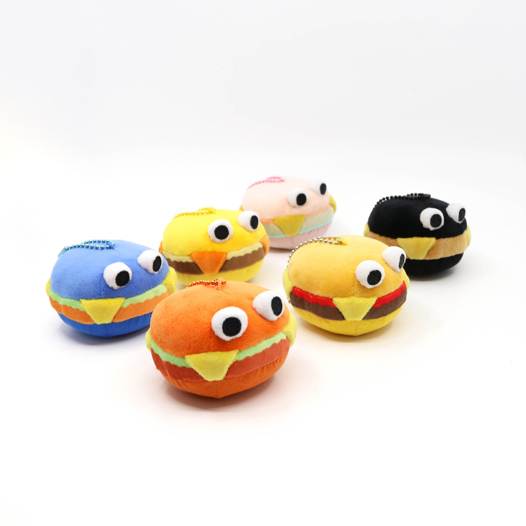Burger Screen Cleaner Keychain 7 cm Blind Box (Set of 6)