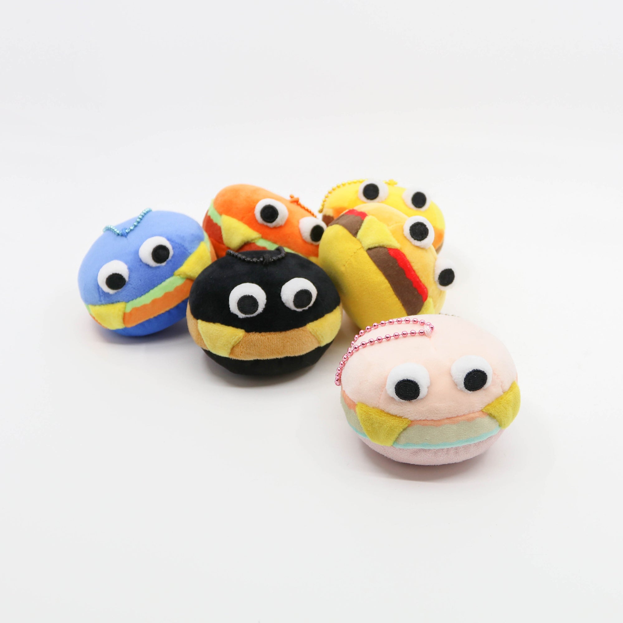 Burger Screen Cleaner Keychain 7 cm Blind Box (Set of 6)