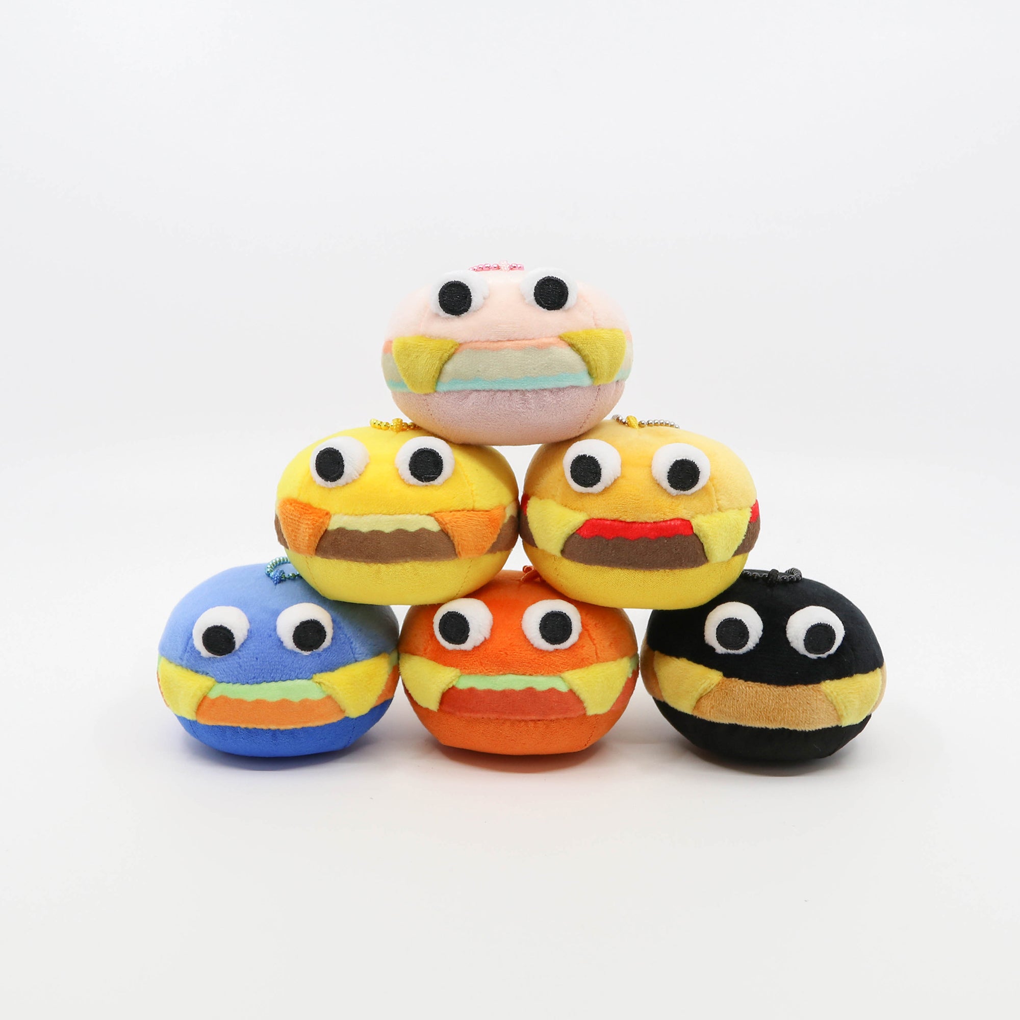 Burger Screen Cleaner Keychain 7 cm Blind Box (Set of 6)