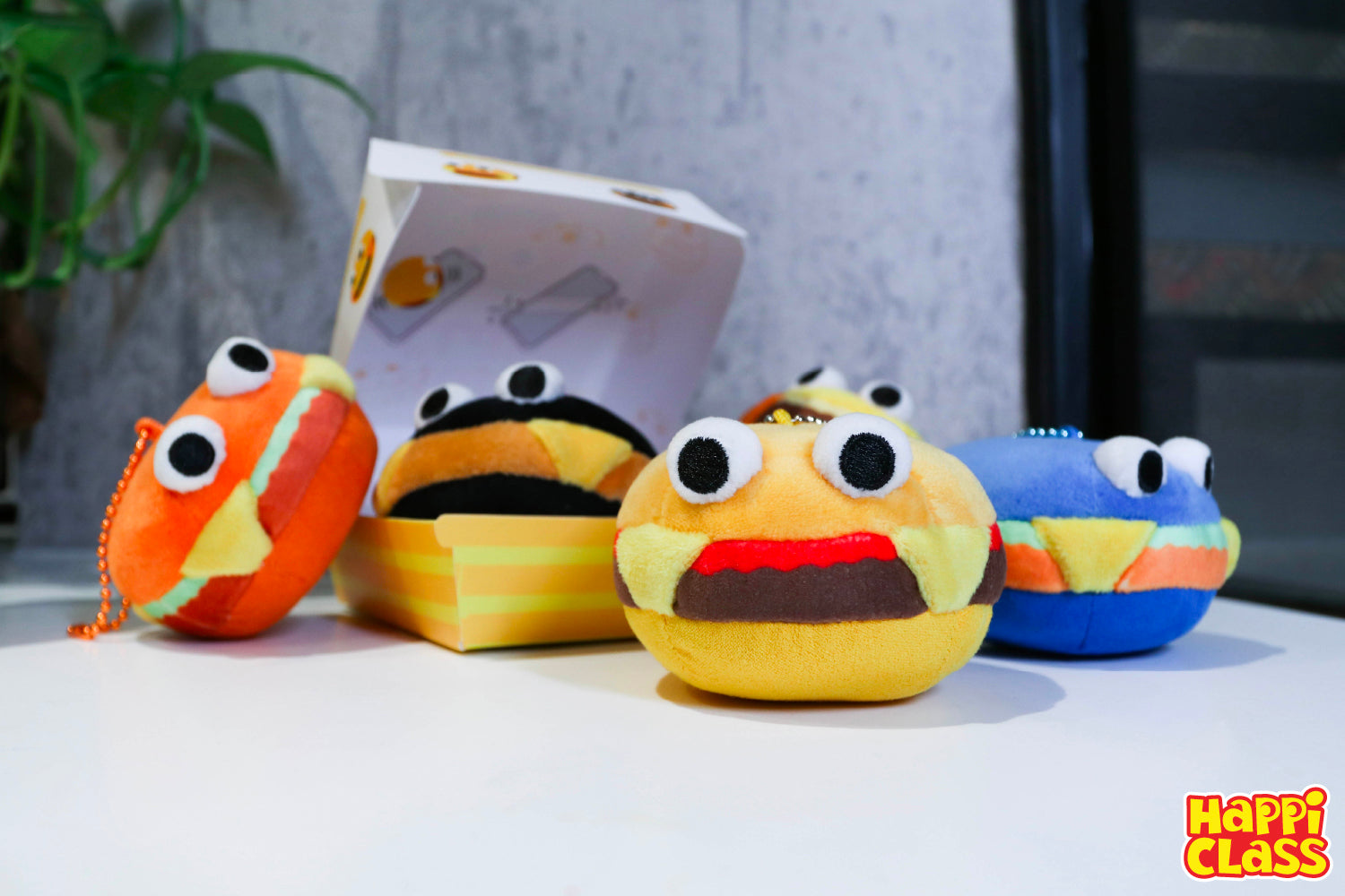 Burger Screen Cleaner Keychain 7 cm Blind Box (Set of 6)
