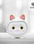 Cat Daruma (White)