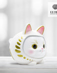 Cat Daruma (White)
