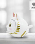 Cat Daruma (White)