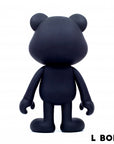 Phanta Bear Black with Pink Glasses L Body (400%)