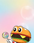 Baby Burger Kun Square Wallpaper